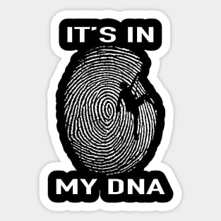 It's In My DNA Rock Climbing Fingerprint Fans Sticker